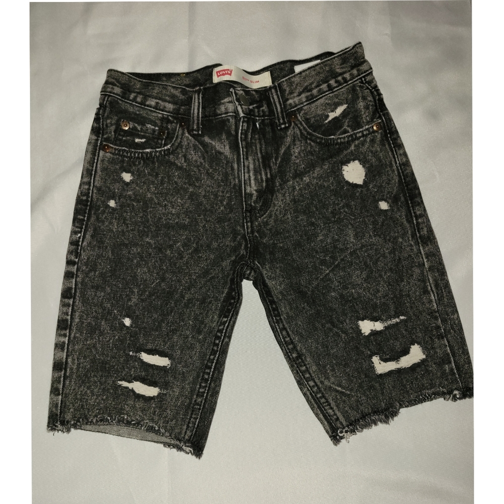 Levi's distressed slim boy's shorts